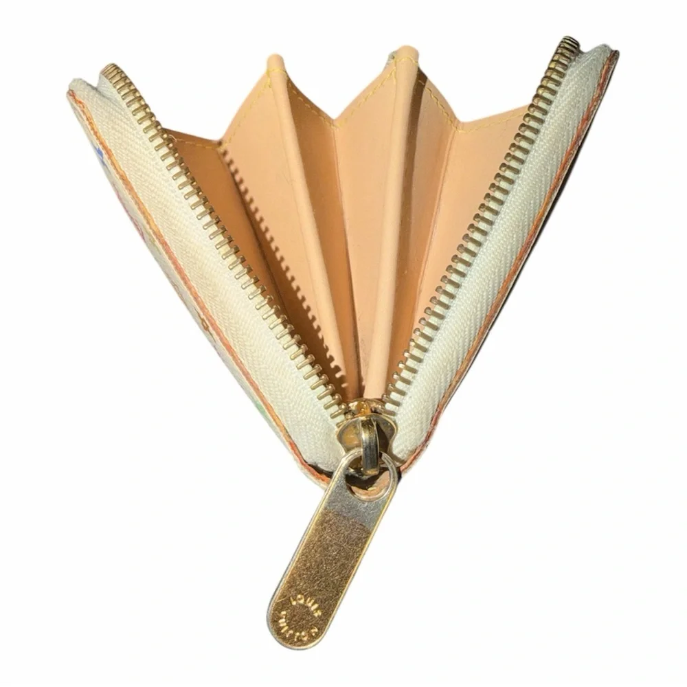Louis Vuitton Murakami White Monogram Multicolore Zippy Wallet Multi Color - Picture 7 of 13